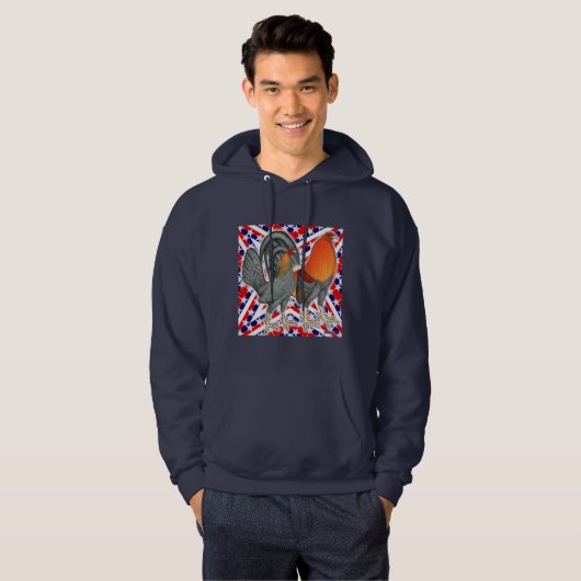 Stars en Stripes Gamefowl Hoodie (Voorkant volledig)