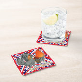 Stars en Stripes Gamefowl Kartonnen Onderzetters (Insitu)
