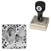 Stars en Stripes Gamefowl Rubberstempel (Gestempeld)