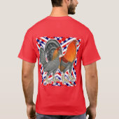 Stars en Stripes Gamefowl T-shirt (Achterkant)