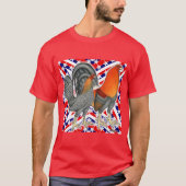 Stars en Stripes Gamefowl T-shirt (Voorkant)