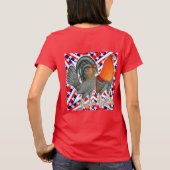 Stars en Stripes Gamefowl T-shirt (Achterkant)