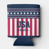 Stars en Stripes genaamd American Styled Blikjeskoeler (Achterkant)