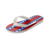 Stars en Stripes Kinder ontwerp Teenslippers (Schuin)