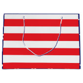 Stars en Stripes Large Gift Bag Red White Blue  Groot Cadeauzakje (Voorkant)
