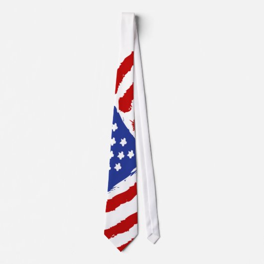 Stars en Stripes Necktie Stropdas (Voorkant)