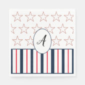 Stars en stripes Paper Napkins Servet (Voorkant)
