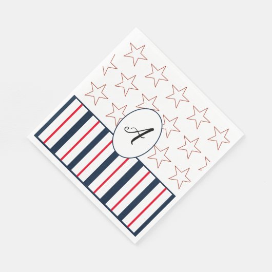 Stars en stripes Paper Napkins Servet (Hoek)