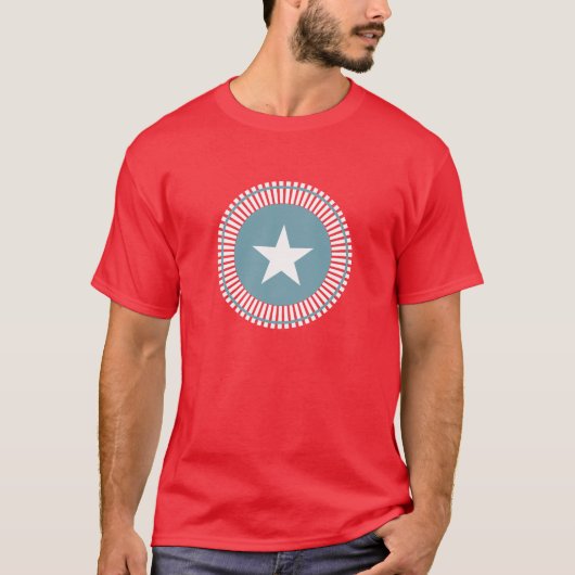 Stars en Stripes Patriotic, 4 juli Shirt (Voorkant)