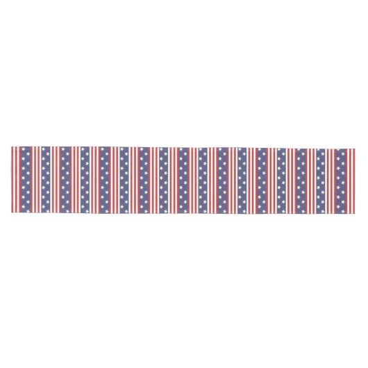 Stars en Stripes Patriotic Americana Vlag Verenigd Medium Tafelloper (Horizontaal)