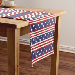 Stars en Stripes Patriotic Americana Vlag Verenigd Medium Tafelloper