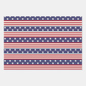 Stars en Stripes Patriottic American Flag Verenigd Inpakpapier Vel (Voorkant)