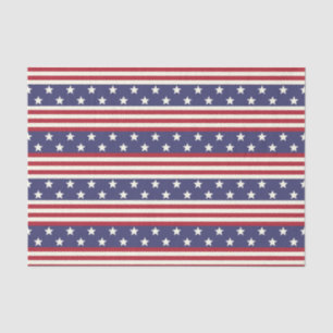 Stars en Stripes Patriottic American Flag Verenigd Tissuepapier