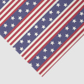 Stars en Stripes Patriottic American Flag Verenigd Tissuepapier (Detail)