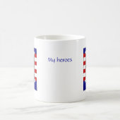 Stars en Stripes Patriottic Custom Photo Mok (Center)