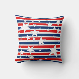 Stars en Stripes Patriottic Pillow Kussen