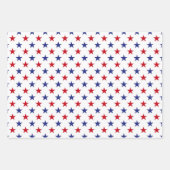 Stars en Stripes patroon van rode, witte en blauwe Inpakpapier Vel (Voorkant)