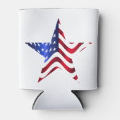 Stars en Stripes Patterned Koelbox Blikjeskoeler (Voorkant)