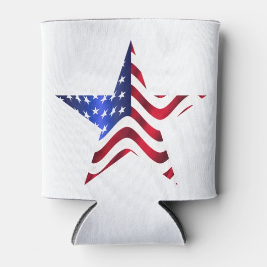 Stars en Stripes Patterned Koelbox Blikjeskoeler (Voorkant)