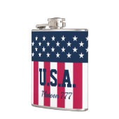 Stars en Stripes Red White Blue Heupfles (Links)