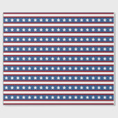 Stars en Stripes Red White Blue Presidentieel Cadeaupapier (Vlak)