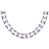 Stars en Stripes Red White Blue Register als stemg Vlaggetjes (Alle)