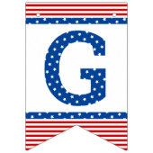 Stars en Stripes Red White Blue Register als stemg Vlaggetjes (Derde vlag)