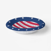Stars en Stripes Red White en Blue Patriotic Papieren Kommen (Gebogen)