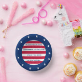 Stars en Stripes Red White en Blue Patriotic Papieren Kommen (Feest)