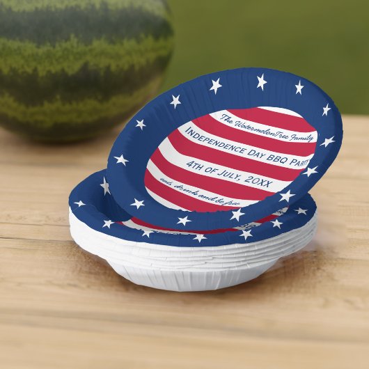 Stars en Stripes Red White en Blue Patriotic Papieren Kommen