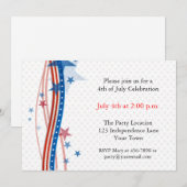 Stars en Stripes Streamers Kaart (Voorkant / Achterkant)