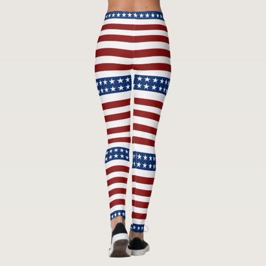 Stars en Stripes uit de VS Leggings (Achterkant)