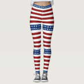 Stars en Stripes uit de VS Leggings (Voorkant)
