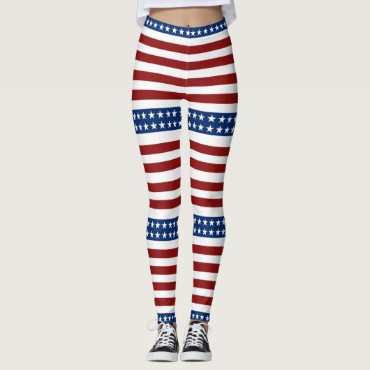 Stars en Stripes uit de VS Leggings (Voorkant)