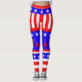 Stars en Stripes uit de VS Leggings (Voorkant)