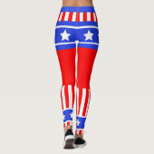 Stars en Stripes uit de VS Leggings (Achterkant)