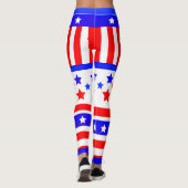 Stars en Stripes uit de VS Leggings (Achterkant)