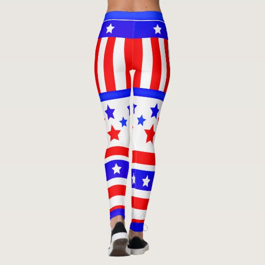 Stars en Stripes uit de VS Leggings (Achterkant)