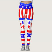 Stars en Stripes uit de VS Leggings (Voorkant)