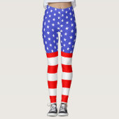 Stars en Stripes uit de VS Leggings (Voorkant)