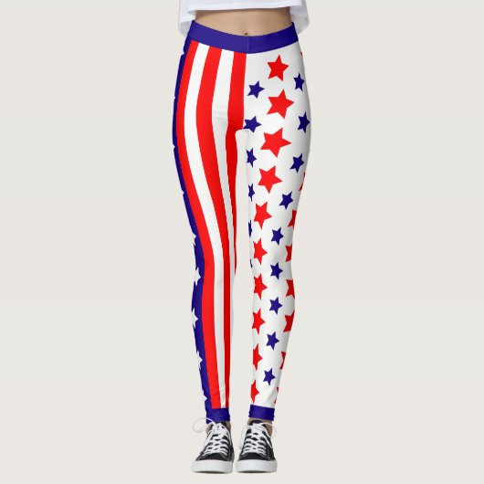 Stars en Stripes uit de VS Leggings (Voorkant)