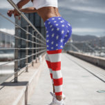 Stars en Stripes uit de VS Leggings<br><div class="desc">Amerikaanse sterren en leggings met strepen</div>