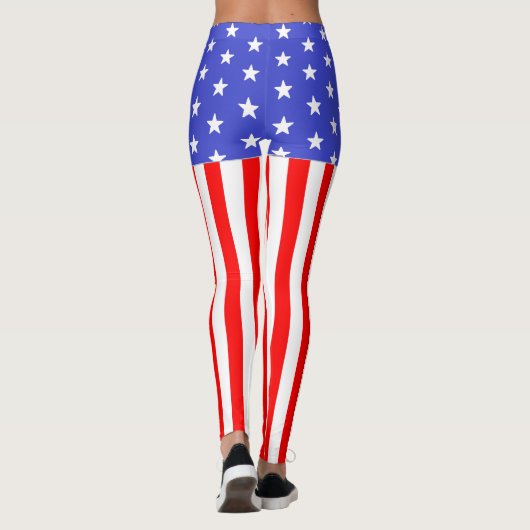Stars en Stripes uit de VS Leggings (Achterkant)