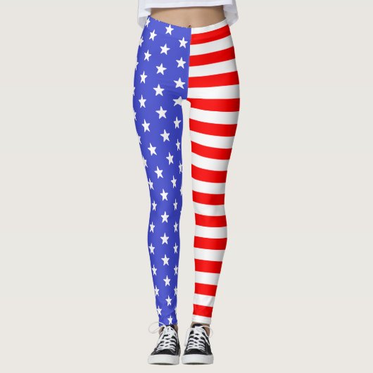 Stars en Stripes uit de VS Leggings (Voorkant)