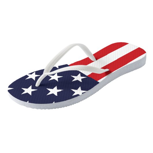 Stars en Stripes uit de VS Teenslippers (Schuin)