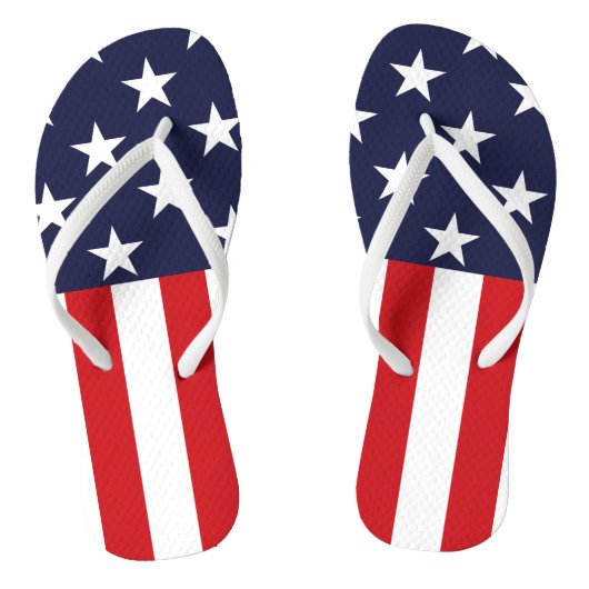 Stars en Stripes uit de VS Teenslippers (Voetbed)