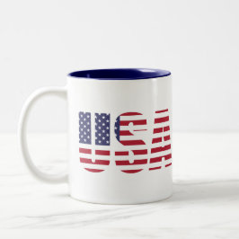 Stars en Stripes uit de VS Tweekleurige Koffiemok