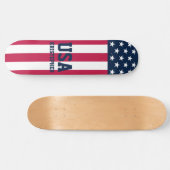 Stars en Stripes US Flag Custom Persoonlijk Skateboard (Horizontaal)