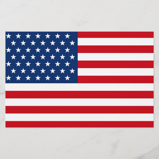 Stars en Stripes USA Briefpapier (Voorkant)