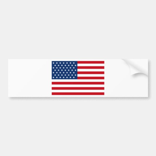 Stars en Stripes USA Bumpersticker (Voorkant)